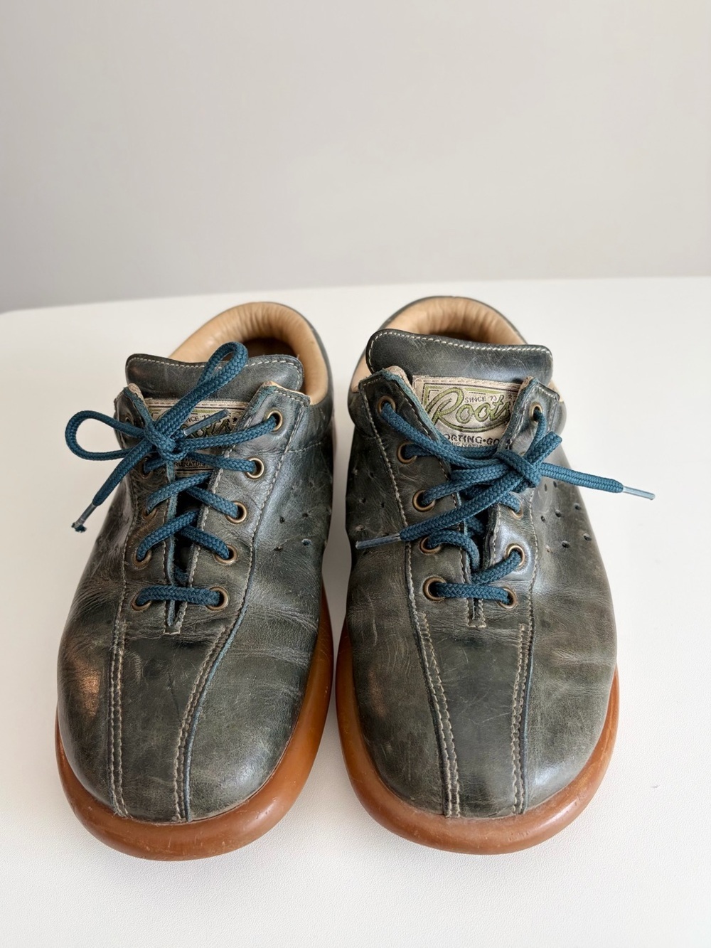 Vintage Y2K Roots Leather Sneakers Academia Heritage Size 41
